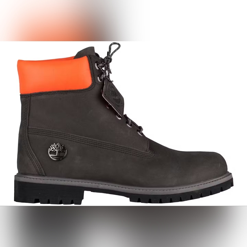 Timberland 6 Inch Premium Waterproof Boot 'Black Orange'